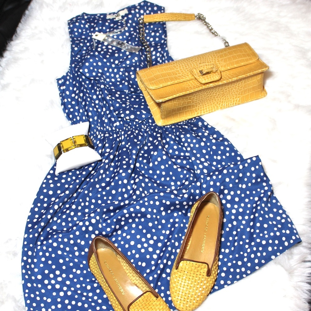 ★CLEARANCE★NWT Blue Polka Dot Dress—$ FIRM